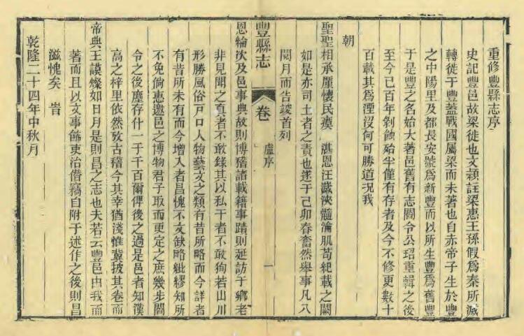 江苏省徐州市《光绪丰县志》十六卷 姚鸿杰纂修 PDF高清电子版影印本下载插图1 江苏省徐州市《光绪丰县志》十六卷 姚鸿杰纂修 PDF高清电子版影印本下载插图1