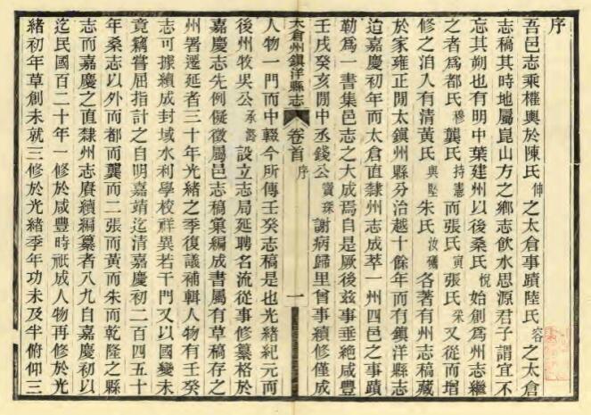 江苏省苏州市《民国太仓州志》二十八卷 王祖畲 钱溯耆纂修PDF电子版地方志下载插图1 江苏省苏州市《民国太仓州志》二十八卷 王祖畲 钱溯耆纂修PDF电子版地方志下载插图1