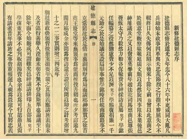 安徽省池州市《宣统建德县志》二十卷 张赞巽修 周学铭纂PDF电子版地方志下载插图1 安徽省池州市《宣统建德县志》二十卷 张赞巽修 周学铭纂PDF电子版地方志下载插图1